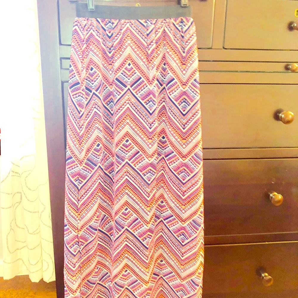Patterned Maxi Skirt